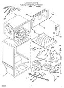 LINER Diagram and Parts List for ET18GMXHW01  Whirlpool Refrigerator