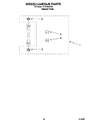 MISCELLANEOUS  PARTS, OPTIONAL PARTS (NOT INCLUDED) Diagram and Parts List for YLTE6234DQ5  Whirlpool Washer Dryer Combo
