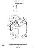 CABINET Diagram and Parts List for GLHA7900W1  Whirlpool Washer