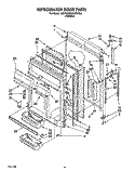 REFRIGERATOR DOOR Diagram and Parts List for 3ET22RKXZW00  Whirlpool Refrigerator