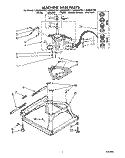 MACHINE BASE Diagram and Parts List for LA9800XTW1  Whirlpool Washer