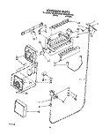 ICEMAKER, LIT/OPTIONAL Diagram and Parts List for RS22BRXAW00  Roper Refrigerator