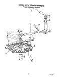 UPPER WASH AND RINSE Diagram and Parts List for KUDP22GT0  KitchenAid Dishwasher