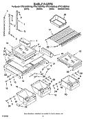 SHELF PARTS Diagram and Parts List for KTRC19MMBT02  KitchenAid Refrigerator