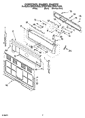 Part Location Diagram of 9763298 Whirlpool Panel, Control (Black)