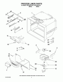 FREEZER LINER PARTS Diagram and Parts List for KBFS20EVBL2  KitchenAid Refrigerator