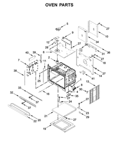 Oven Parts Diagram and Parts List for WOD77EC7HB00  Whirlpool Wall Oven