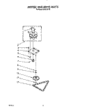 MOTOR AND DRIVE, LIT/OPTIONAL Diagram and Parts List for KUCC151T2  KitchenAid Trash Compactor