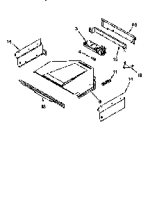 Top Venting Diagram and Parts List for RS676PXEZ0  Whirlpool Range