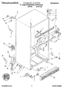 CABINET Diagram and Parts List for KTRC22KBAL00  KitchenAid Refrigerator