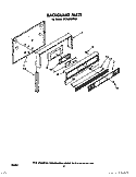 BACKGUARD, LIT/OPTIONAL Diagram and Parts List for SF365BEPW0  Whirlpool Range