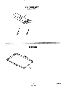 Wire Harness Diagram and Parts List for F4508*1  Roper Range