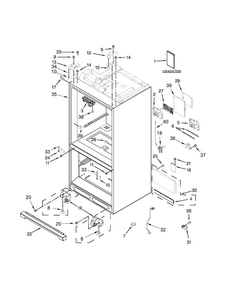 Part Location Diagram of W10505280 Whirlpool Refrigerator owner's manual