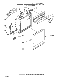FRAME AND CONSOLE Diagram and Parts List for TUD2000W3  Whirlpool Dishwasher