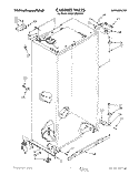 CABINET Diagram and Parts List for KSSS42MAX03  KitchenAid Refrigerator