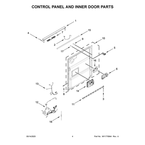 Part Location Diagram of W11715533 Whirlpool Console