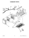 ICEMAKER PARTS Diagram and Parts List for GZ25FSRXYY5  Whirlpool Refrigerator