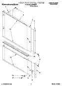 DOOR AND PANEL Diagram and Parts List for KUDB230Y2  KitchenAid Dishwasher
