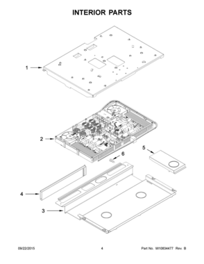 03 - INTERIOR PARTS Diagram and Parts List for YKSIB900ESS0  Whirlpool Range