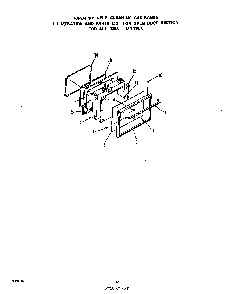 Oven Door Diagram and Parts List for 1355*0A  Roper Range