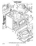 SECTION Diagram and Parts List for KEYE664WPL0  KitchenAid Dryer