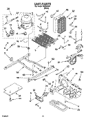 UNIT PARTS Diagram and Parts List for IKQ224304  Inglis Refrigerator