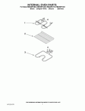 INTERNAL OVEN PARTS Diagram and Parts List for RBD305PVB02  Whirlpool Wall Oven