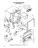TUB ASSEMBLY, LIT/OPTIONAL Diagram and Parts List for DU8300XX2  Whirlpool Dishwasher