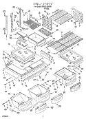 Part Location Diagram of 2190504 Whirlpool SHELF-CANT