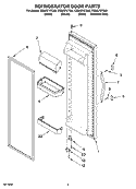 REFRIGERATOR DOOR PARTS Diagram and Parts List for CS22CFXTQ00  Crosley Refrigerator