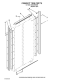 CABINET TRIM PARTS Diagram and Parts List for KSSC36QTS05  KitchenAid Refrigerator