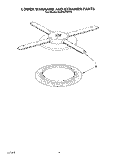 LOWER WASHARM AND STRAINER Diagram and Parts List for KUDS230Y0  KitchenAid Dishwasher