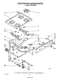 COOKTOP AND MANIFOLD, LITERATURE AND OPTIONAL Diagram and Parts List for SF331PSRW0  Whirlpool Range