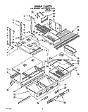 SHELF, LIT/OPTIONAL Diagram and Parts List for 6ET18RKXYW01  Whirlpool Refrigerator