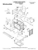 LOWER OVEN PARTS Diagram and Parts List for KEBS207BSS00  KitchenAid Wall Oven