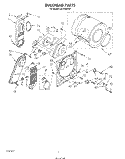 SECTION Diagram and Parts List for LE5705XPW1  Whirlpool Dryer