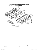 REFRIGERATOR CONTROL PANEL Diagram and Parts List for KSRF42DTX20  KitchenAid Refrigerator