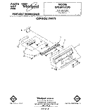 CONSOLE Diagram and Parts List for DP6881XLP0  Whirlpool Dishwasher