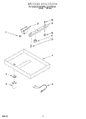 BURNER BOX, LITERATURE Diagram and Parts List for RC8700EDB0  Whirlpool Cooktop