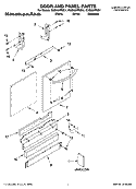 Part Location Diagram of 8572313 Whirlpool Panel, Full Front (Includes Items 16 & 17) (Black)