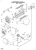ICEMAKER, LIT/OPTIONAL Diagram and Parts List for 4YED25DQDN00  Whirlpool Refrigerator