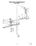 UPPER WASH AND RINSE Diagram and Parts List for KUDB220T1  KitchenAid Dishwasher