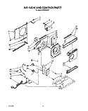 AIRFLOW AND CONTROL Diagram and Parts List for X05002X01  Roper Air Conditioner