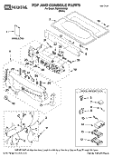 TOP AND CONSOLE PARTS Diagram and Parts List for MGD9600SQ0  Maytag Dryer