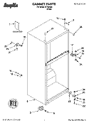 CABINET PARTS Diagram and Parts List for IKT184300  Inglis Refrigerator
