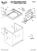 Part Location Diagram of 8543448 Whirlpool TOP