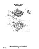 DISHRACK Diagram and Parts List for WU4400X0  Roper Dishwasher