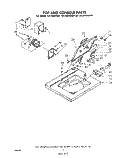 Part Location Diagram of 95531 Whirlpool HINGE, LID L.H.