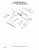 TOP VENTING PARTS Diagram and Parts List for RBD307PVB02  Whirlpool Wall Oven