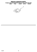 MISCELLANEOUS PARTS OPTIONAL PARTS (NOT INCLUDED) Diagram and Parts List for KUDS01IJBL0  KitchenAid Dishwasher